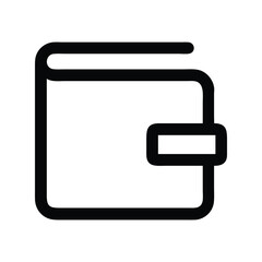 Wallet icon vector illustration. Classic financial symbol for money, payment, cash, banking, e-commerce, savings, transaction, or economy