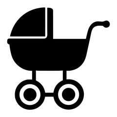 baby stroller silhouette