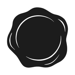 Black stamp wax seal