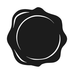 Black stamp wax seal