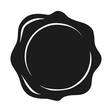 Black stamp wax seal