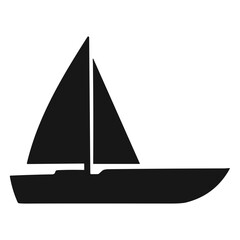 Fototapeta premium boat silhouette