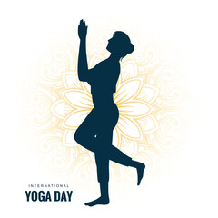 21st june yoga day card background