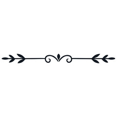 Obraz premium botanical and ornamental divider