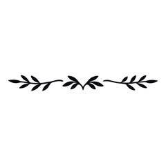 Obraz premium botanical and ornamental divider