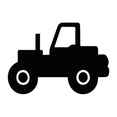 Construction machinery silhouette