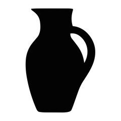 Decorative vase and pot silhouette