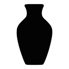 Decorative vase and pot silhouette