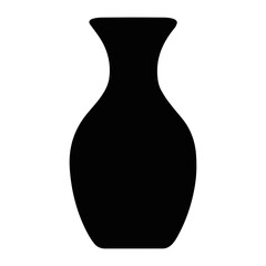Decorative vase and pot silhouette