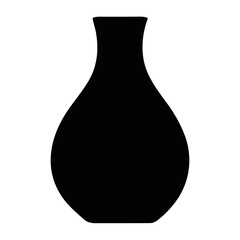 Decorative vase and pot silhouette