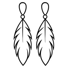 feather earrings