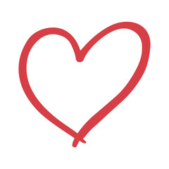 Hand drawn love symbol
