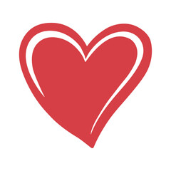 Hand drawn love symbol