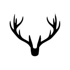 Horned animal silhouette