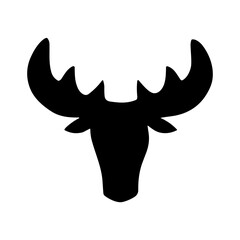 Horned animal silhouette