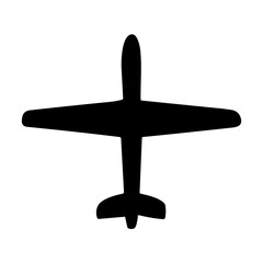 Jet plane silhouette
