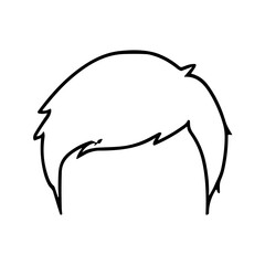 man hair outline