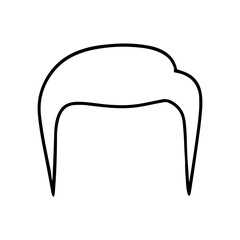man hair outline