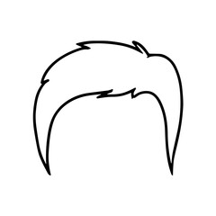 man hair outline