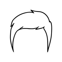 man hair outline