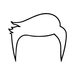 man hair outline