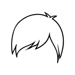 man hair outline