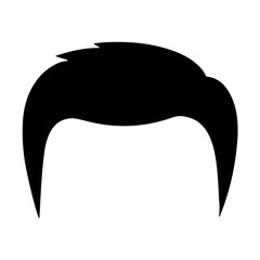 man hair silhouette