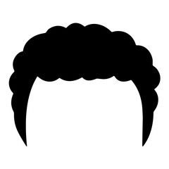 man hair silhouette