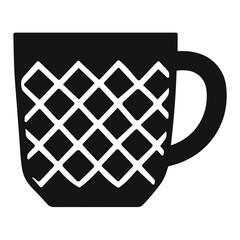 Mug icon silhouette