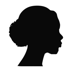 Woman avatar silhouette
