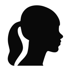 Woman avatar silhouette