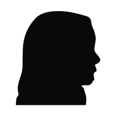 Woman avatar silhouette