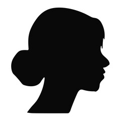 Woman avatar silhouette