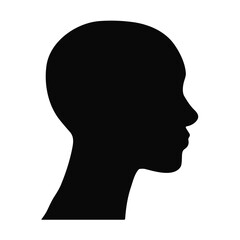 Woman avatar silhouette