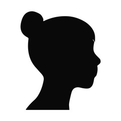 Woman avatar silhouette