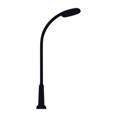 Street lamp silhouette