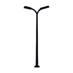 Street lamp silhouette