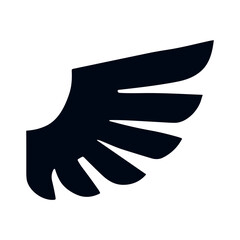 Stylized wing emblem