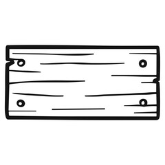 Wooden Signboard Doodle