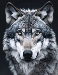 Fototapeta premium beautiful detailed image of a wolf