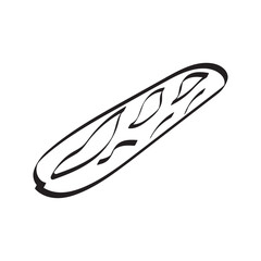 Baguette with Artistic Cuts and Textures