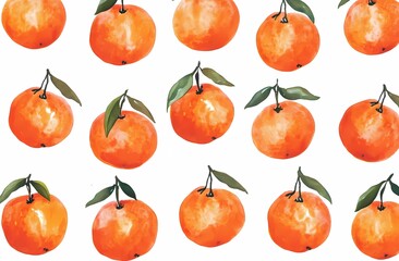 Obraz premium Watercolor Orange Fruit Illustration – Fresh Citrus Slice with Splash Effect