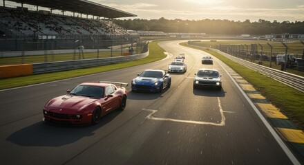 Sunset Race: Classic and Modern Sports Cars