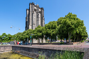 The Sint-Lievensmonstertoren (Saint-Livinus Minster Tower), also known as the Dikke Toren (Fat Tower) is a 62 meter tall, free standing church tower in Zierikzee, Netherlands.