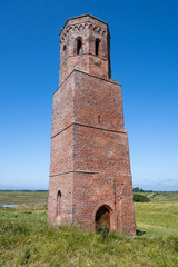 The Plompe Toren (clumsy tower), located near Burghsluis, Netherlands, is the sole reminder of the flooded village Koudekerke.