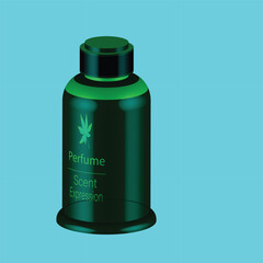 vector illustration of a bottle of medicine