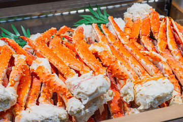 King Crab Clusters at Kuromon Ichiba Market, Osaka