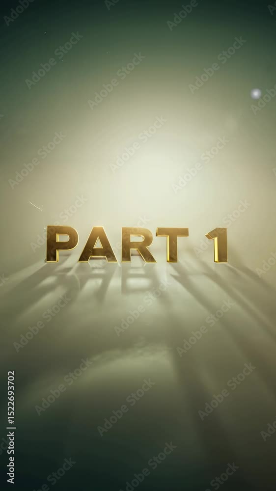 Aufkleber part 1 is written in black letters on a beige background. the letters are outlined in gold. the lett