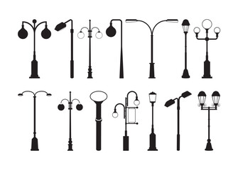 Street Lights vector, Street Lights clipart, Street Lights silhouette