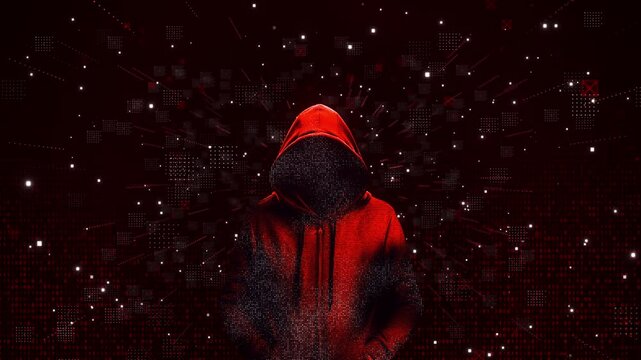 Hacker Glitch HUD Hologram VPN, virtual network, cyber security, cybercrime protection. Secure online payments security artificial intelligence Error signal Virus code software hack Cyber security 4K